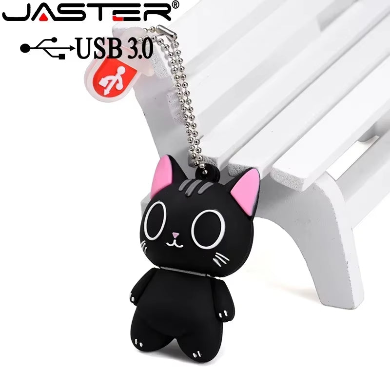 Cartoon Cat USB Flash Drive Usb Pendrive Et 4GB 8GB 16GB 32GB 64GB Mini USB 3.0 Bulk Gift Usb Memory Stick U Disk
