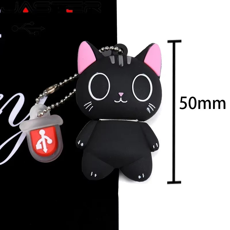 Cartoon Cat USB Flash Drive Usb Pendrive Et 4GB 8GB 16GB 32GB 64GB Mini USB 3.0 Bulk Gift Usb Memory Stick U Disk