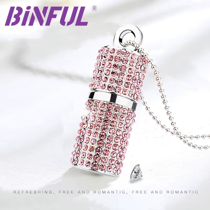 USB Flash Drive 512GB Pendrive 64GB 128GB 256GB 1T Pen Drive U Disk USB Drive Irish Diamond Crystal Memory Necklace Stick